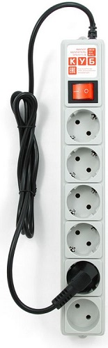 

Сетевой фильтр Power Cube SPG(5+1)-16B-0,5М 0,5 м, 6 розеток, 16А/3,5кВт, белый, SPG(5+1)-16B-0,5М