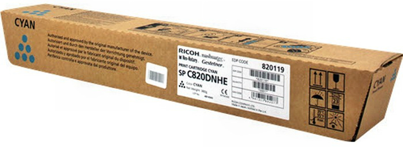 

Принт-картридж Ricoh SP C820DNHE 820119 голубой (15 000 страниц) для Aficio SP C820DN/C821DN (821061/), SP C820DNHE