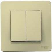 Изображение товара Выключатель двухклавишный Systeme Electric BLNVS010507
