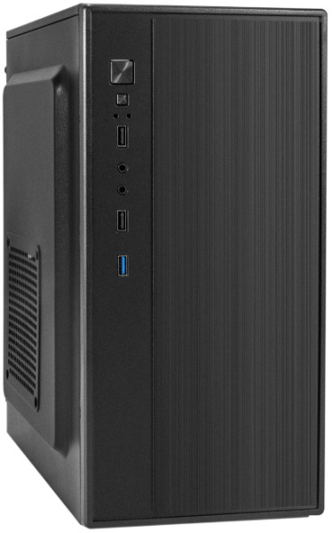Изображение товара Корпус Exegate BAA-408U-UNS450 Mini Tower для ПК, сталь, черный, 165х340х265 мм