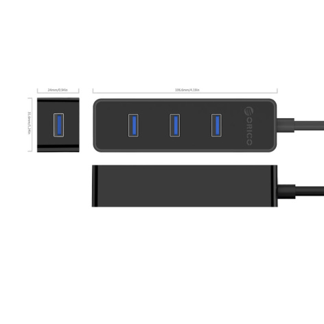 фото Концентратор USB 3.0 Orico W5PH4-U3-BK в Уфе