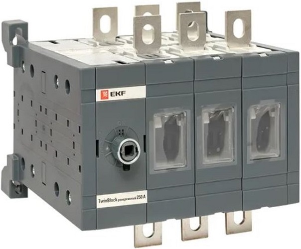 

Рубильник EKF tb-s-250-3p-rev 250A 3P реверсивный без рукоятки управления TwinBlock, tb-s-250-3p-rev