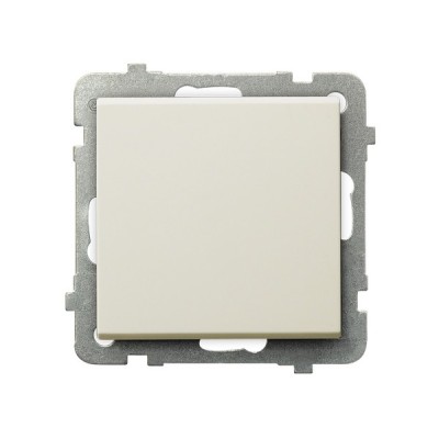 

Выключатель Ospel LP-1R/m/27 однополюсный, 16AX, 250V, 3520W, IP-20, клеммы безвинтовые, экрю, LP-1R/m/27
