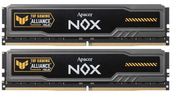 

Модуль памяти DDR5 32GB (2*16GB) Apacer NOX TUF AH5U32G60C622UTAA-2 PC5-48000 6000MHz CL38, NOX TUF