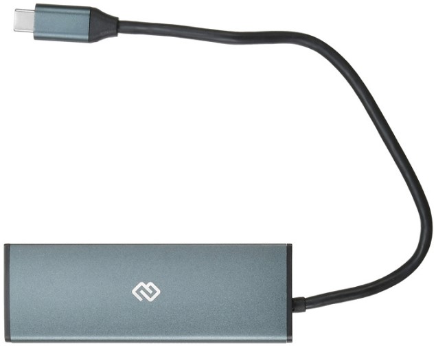 

Док-станция Digma HUB-2U3.0СH-UC-G USB Type-C to 2*USB 3.0/USB Type-C/HDMI 20cm (1088652), HUB-2U3.0СH-UC-G