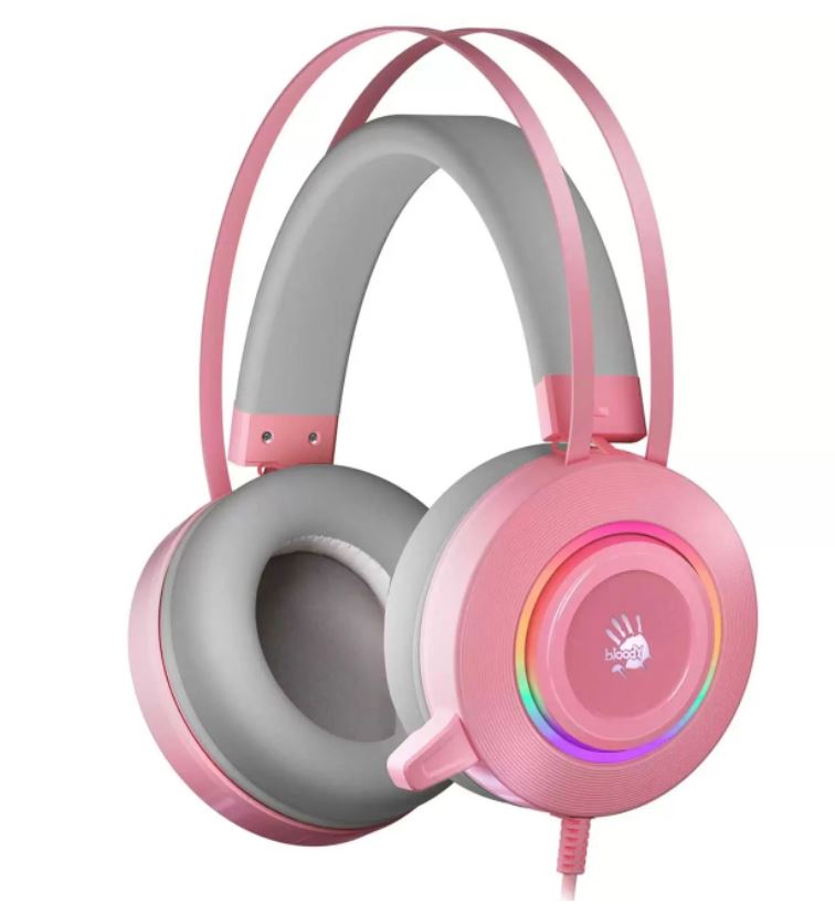 

Гарнитура A4Tech Bloody G521 розовый 2.3м мониторы USB оголовье 1379891, Bloody G521