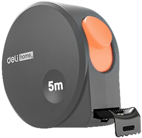 Изображение товара Строительная рулетка Deli HT8519C 5 метров сталь пластик надежность