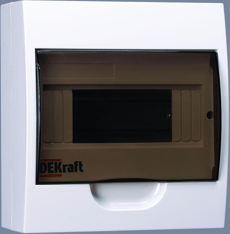 Изображение товара Навесной бокс настенный DEKraft 8 модулей IP41 прозрачная дверь
