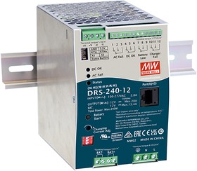 

Преобразователь AC-DC сетевой Mean Well DRS-240-12 функция ИБП, Выход: 240 Вт; 12 В; Вход: 110/220В авто; Конструктив: на DIN рейку., DRS-240-12
