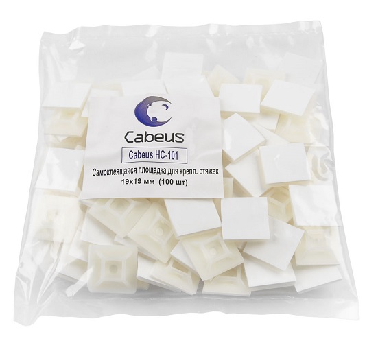 

Площадка самоклеющаяся Cabeus HC-101 для крепл. стяжек (19x19 мм) (100 шт), HC-101