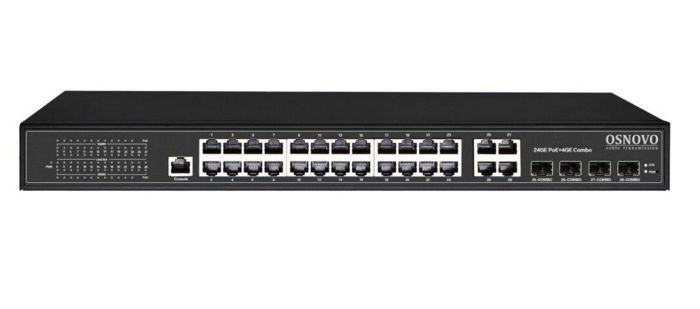 

Коммутатор PoE OSNOVO SW-8244/L(400W) на 24 RJ45 PoE + 4 x GE Combo Uplink порта, 24 x GE (10/100/1000 Base-T) с поддержкой PoE (IEEE 802.3af/at), 4 x, SW-8244/L(400W)
