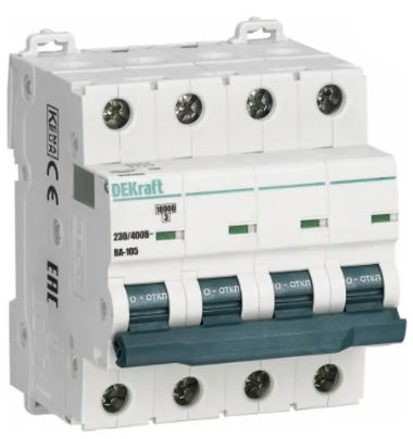 Изображение товара Автоматический выключатель DEKraft 13238DEK серия ВА-105 10 А IP20