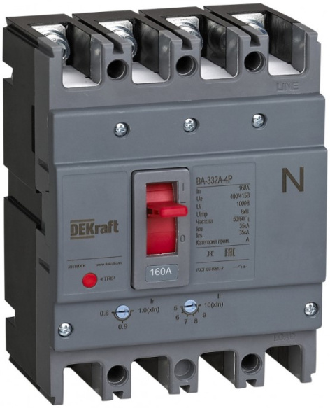 Изображение товара Автоматический выключатель DEKraft 28114DEK в литом корпусе