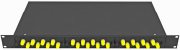 фото Кросс оптический стоечный TopLAN КРС-Top-1U-24ST/U-OM2-BK