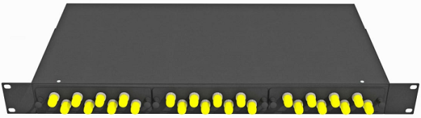 фото Кросс оптический стоечный  TopLAN КРС-Top-1U-24ST/U-OM2-BK в Уфе