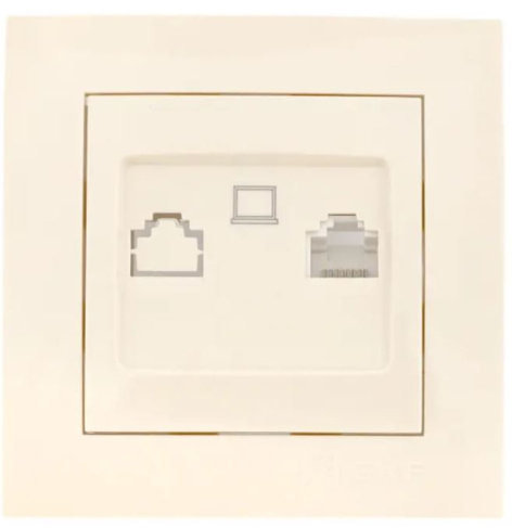 фото Розетка компьютерная в сборе EKF EWK01-035-20 в Омске