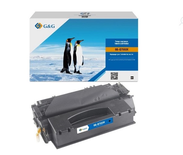 

Картридж G&G GG-Q7553X черный (7000стр.) для HP LJ P2010/P2014/P2015/M2727nf MFP, GG-Q7553X