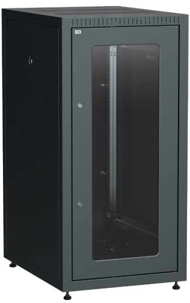 Изображение товара Напольный телекоммуникационный шкаф ITK LINEA E 19" 24U IP20 черный