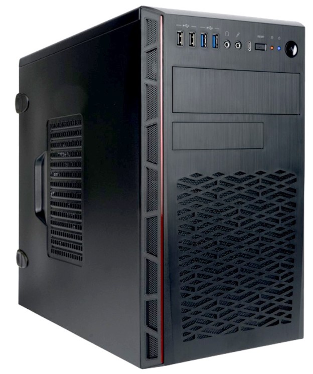 

Корпус mATX InWin EMR065 6196819 черный, 12Вт, 2*USB 3.0, 2*USB 2.0, HD Audio, EMR065