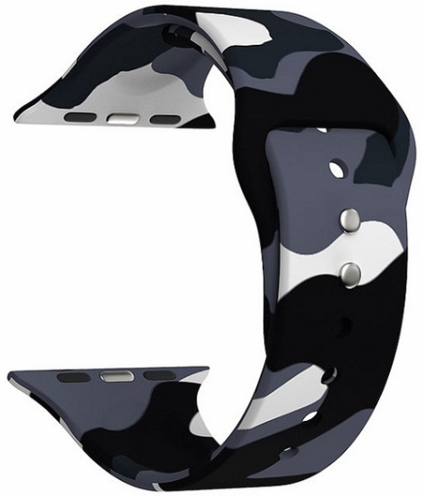 Изображение товара Ремешок на руку Lyambda Urban для Apple Watch 38-40 мм серый высокопрочный силикон