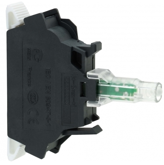 

Блок Schneider Electric ZBVM5 подсветки светодиодный жёлтый для кнопок и переключателей XB4, ZBVM5