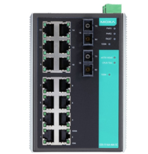 фото Коммутатор управляемый MOXA EDS-516A-MM-SC-T в Екатеринбурге