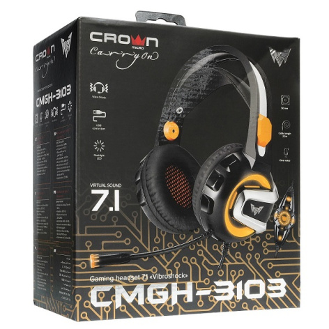 фото Гарнитура проводная Crown CMGH-3103 в Красноярске