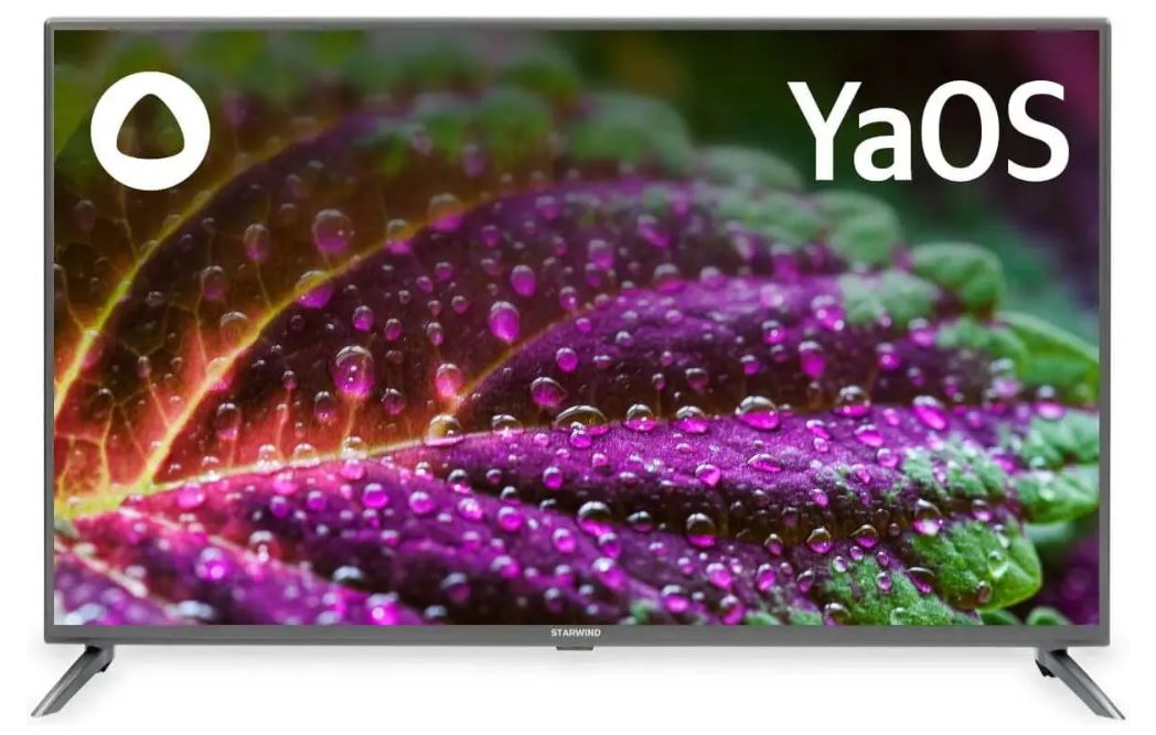 

Телевизор StarWind SW-LED43UG400 LED 43" Яндекс.ТВ стальной 4K Ultra HD 60Hz DVB-T DVB-T2 DVB-C DVB-S DVB-S2 USB WiFi Smart TV, SW-LED43UG400