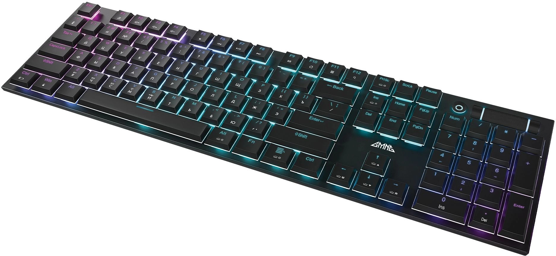 

Клавиатура Wireless GMNG GG-KB783XPW 1910520 механическая, черная, USB BT/Radio мультимедийная, игровая, LED, GG-KB783XPW