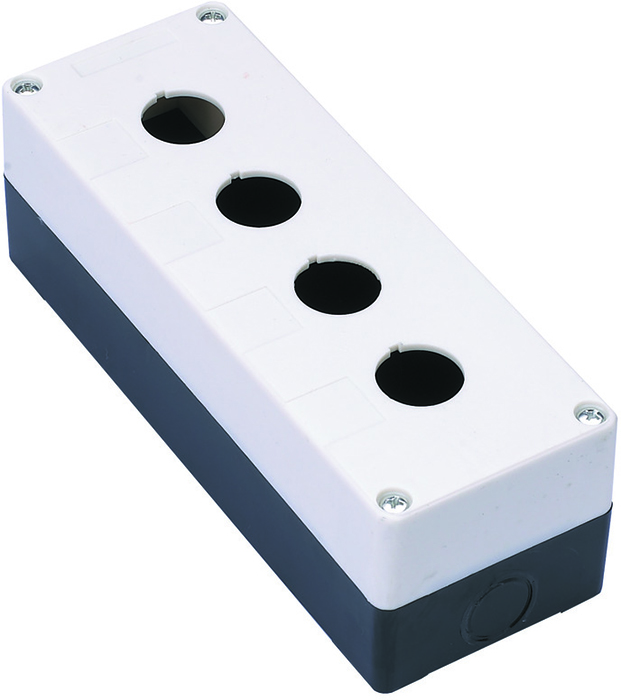 

Пост кнопочный DEKraft 25504DEK КП-101 с каб. вводом для устройств сигн. и управл. Ф22 4 места, 25504DEK