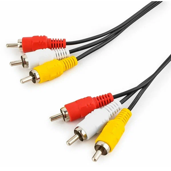 

Кабель GoPower 00-00027485 3XRCA (M)-3XRCA (M) 3.0M BLACK, 00-00027485