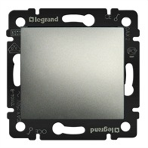 

Переключатель Legrand 770106 Valena одноклавишный, на два направления, в рамку, 10А, 250В, IP20 (сх.6) (алюминий), 770106