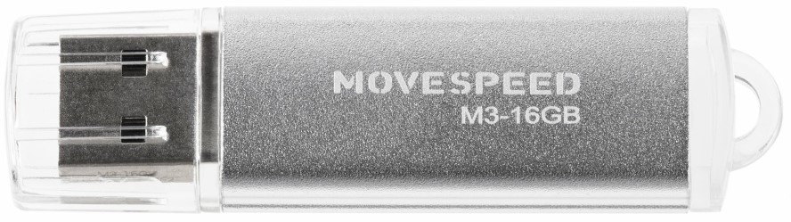 

Накопитель USB 2.0 16GB Move Speed M3-16G M3 серебро, M3-16G