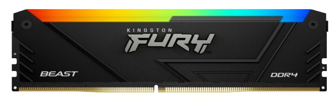 

Модуль памяти DDR4 16GB Kingston FURY KF432C16BB12A/16 Beast RGB Black XMP 3200MHz CL16 2RX8 1.35V 288-pin 8Gbit, KF432C16BB12A/16