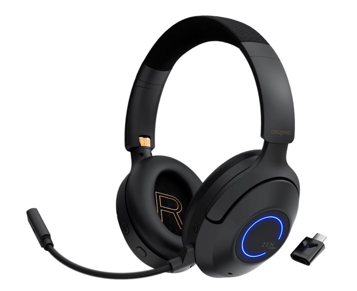 

Гарнитура беспроводная Creative Zen Hybrid Pro CLASSIC 51EF1040AA001 мониторная 1.2м черная bluetooth оголовье, Zen Hybrid Pro CLASSIC