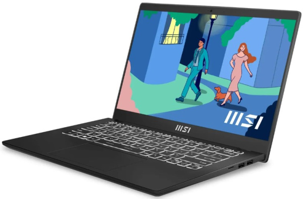 фото Ноутбук  MSI Modern 14 C7M-239XRU в Уфе 14 ", Ryzen 5, 8 Гб RAM, 512 Гб SSD, Iris Xe Graphics, Черный