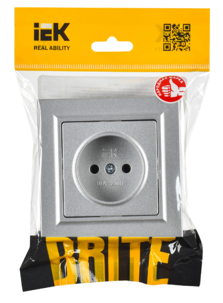 фото Розетка с заземлением в сборе IEK BR-R14-16-K47-F в Уфе
