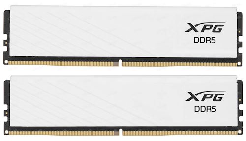 

Модуль памяти DDR5 32GB (2*16GB) ADATA AX5U6400C3216G-DTLABWH XPG Lancer Blade white PC5-51200 6400MHz CL32 1.4V, XPG LANCER BLADE