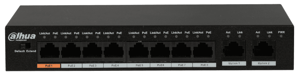 

Коммутатор PoE Dahua DH-PFS3010-8ET-96 8x100Mb 8PoE неуправляемый, DH-PFS3010-8ET-96