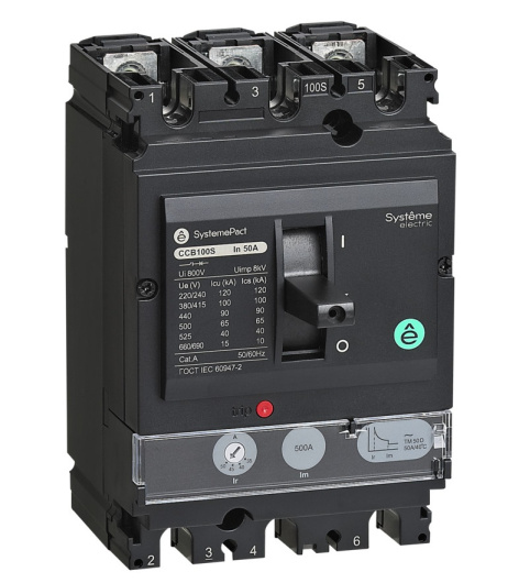 Изображение товара Автоматический выключатель в литом корпусе Systeme Electric SPC100N100L3DF