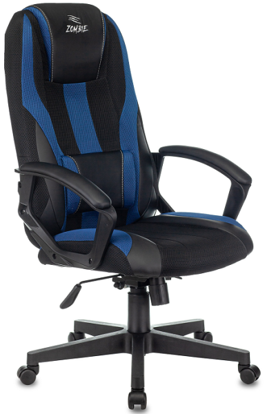 фото Кресло игровое Бюрократ ZOMBIE 9 BLUE в Уфе