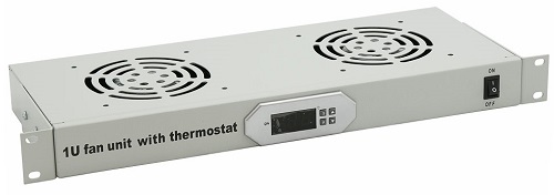

Вентиляторный модуль Cabeus JG02 19", глубина 180 mm, 2 вентилятора, с цифровым термодатчиком, JG02