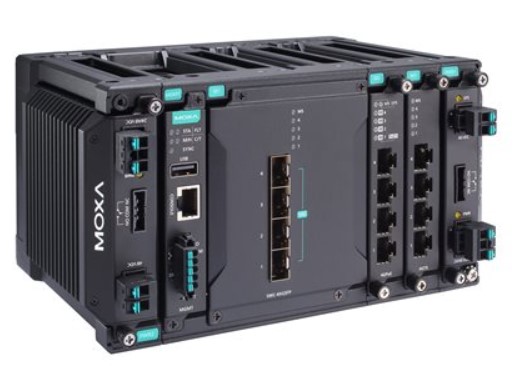 

Коммутатор управляемый MOXA MDS-G4012-4XGS-T 2 уровня, 4 встроенных порта SFP+ 10GE, 2 слота для 4 портовых FE/GE модулей, 2 слота для модулей питания, MDS-G4012-4XGS-T