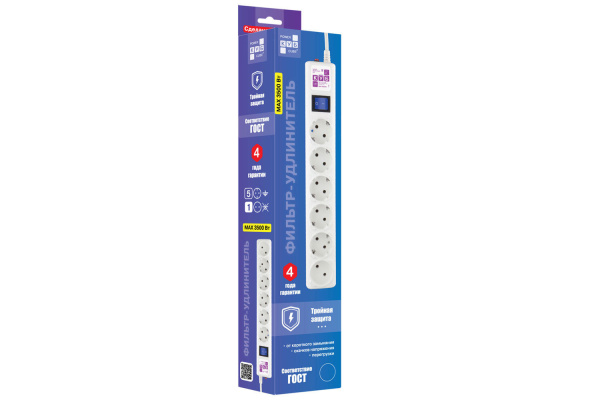 фото Сетевой фильтр  Power Cube SPG(5+1)-16B-3М в Уфе