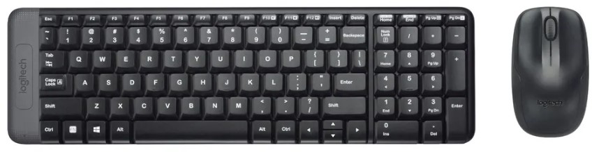 

Клавиатура и мышь Wireless Logitech Combo MK220 920-003236 black (с кириллицей, USB, 104 клавиши), Combo MK220