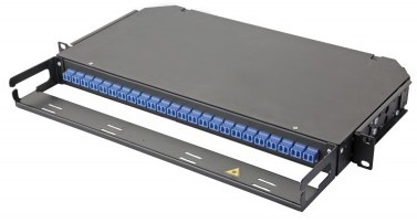 

Кросс оптический стоечный Eurolan 47C-24-S2-SC-24-11BL 19'' 1U фиксированная корпус на 24 адаптеров 24 SC адаптеров OS2, 47C-24-S2-SC-24-11BL