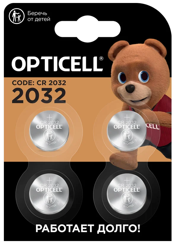 

Батарейка OPTICELL 5060007 литиевый CR2032 (блист.4шт) Specialty Opticell, 5060007