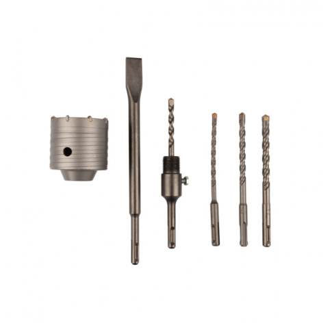 Изображение товара Набор сверл для бетона и камня KRANZ KR-91-0431 5 шт в кейсе