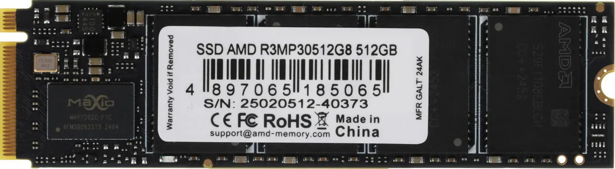 

Накопитель SSD M.2 2280 AMD R3MP30512G8 512GB, R3MP30512G8