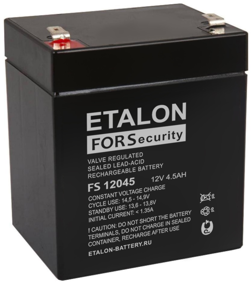 

Аккумулятор ETALON FS 12045 12В 4,5Ач, FS 12045